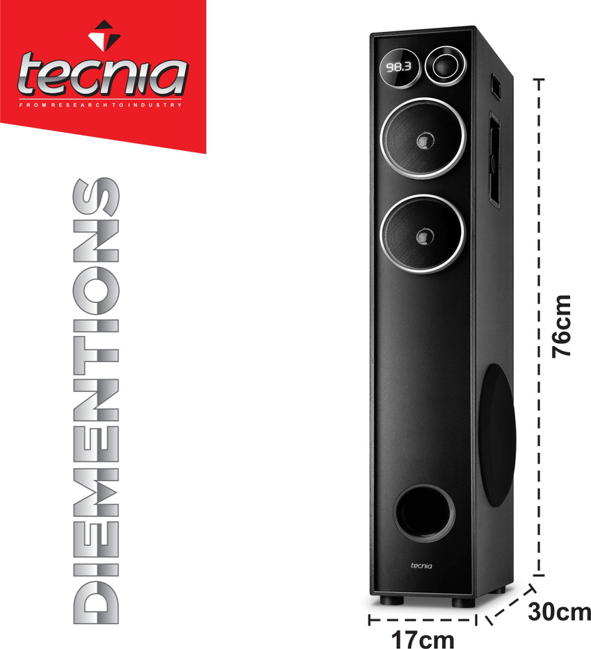 Tecnia tower deals speaker price