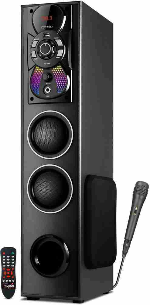 Buy TECNIA Atom 1108 Bluetooth Tower Speaker with Karaoke Mic 80 W
