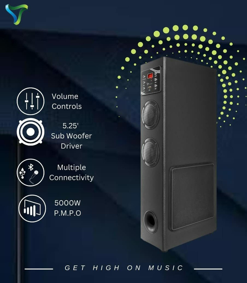 Buy Syska Baaja 60 W Bluetooth Tower Speaker Online from Flipkart