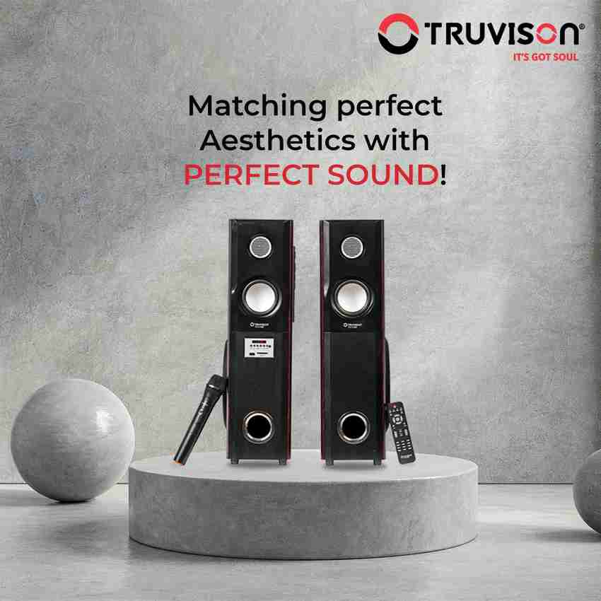 Buy TRUVISON 2.0 Bluetooth 120 W Tower Speakers Karaoke