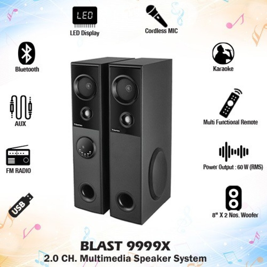 Buy T-Series Blast 12500X Multimedia Tower Speakers System (Black