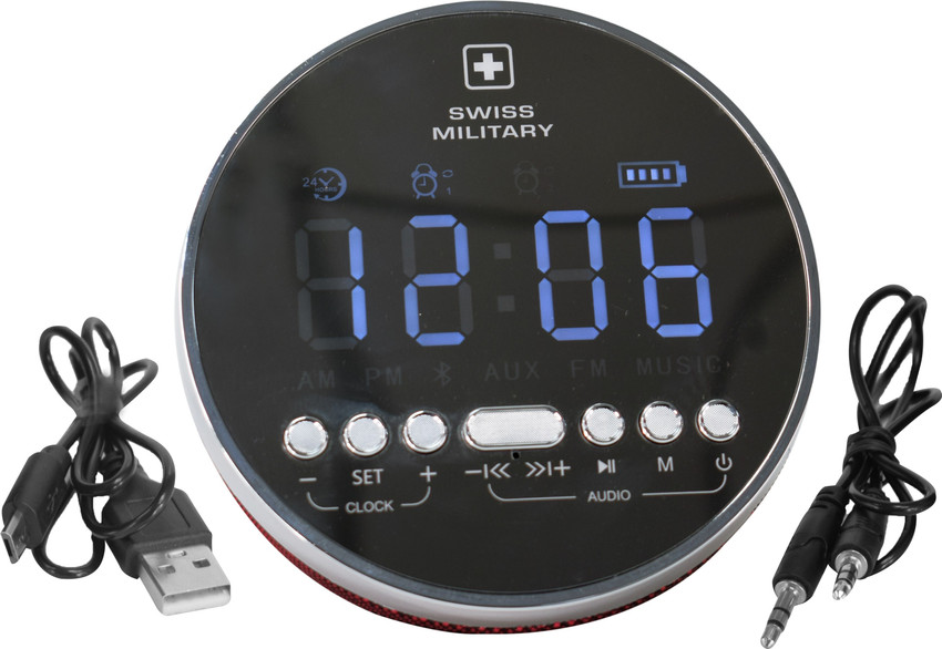 Buy SWISS MILITARY BL22 Bluetooth Speaker With Digital Alarm Clock 5 W Bluetooth Speaker Online from Flipkart