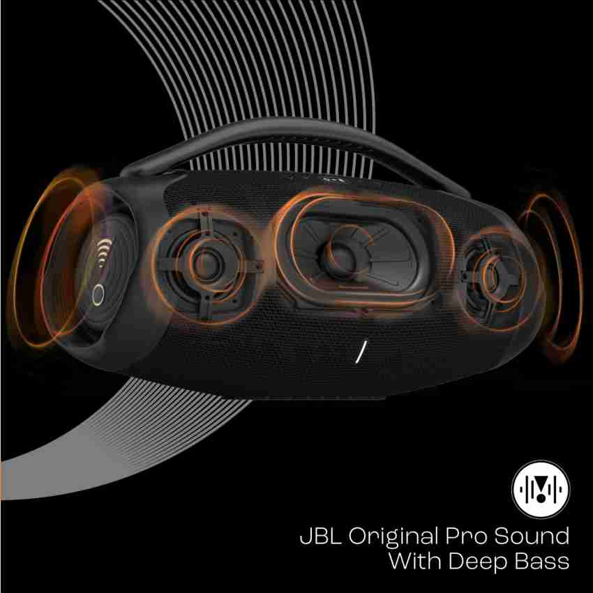 JBL Boombox3 WiFi, Portable speaker with Wi-Fi and Bluetooth, IP67, USB  Charge out and Dolby Atmos sound. UK plug only