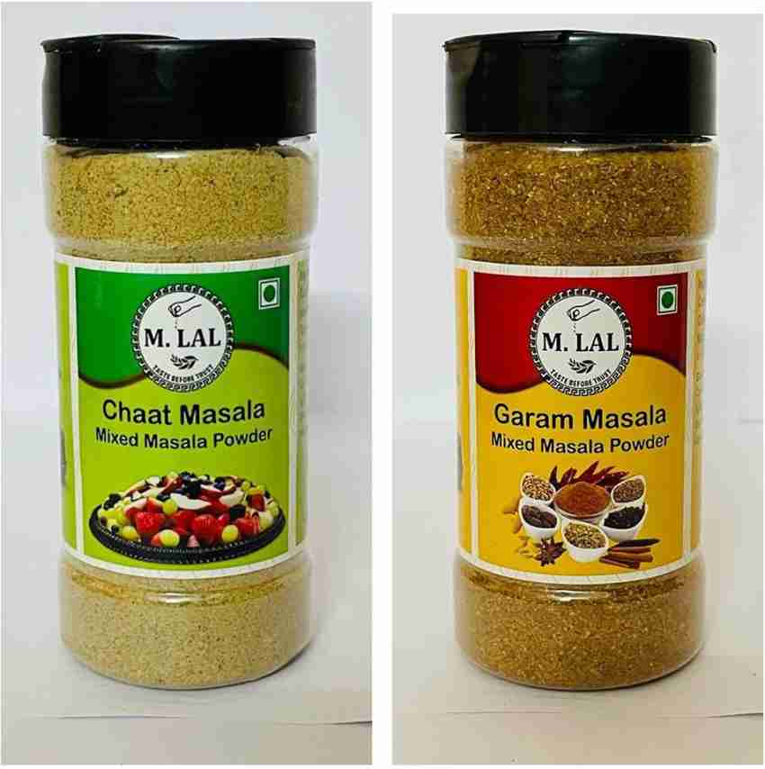 M. Lal Garam Masala and Chaat Masala (Pack of 2) (125 gram each) Price in  India - Buy M. Lal Garam Masala and Chaat Masala (Pack of 2) (125 gram  each) online at