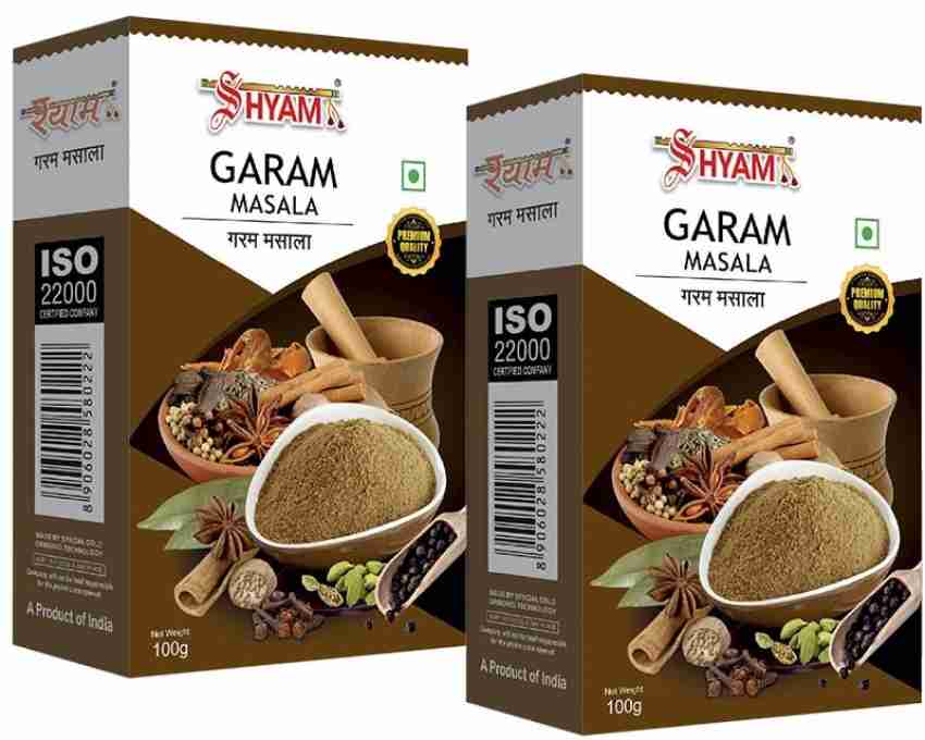 SHYAM Garam Masala Powder (Pack of 2) Price in India - Buy SHYAM Garam  Masala Powder (Pack of 2) online at