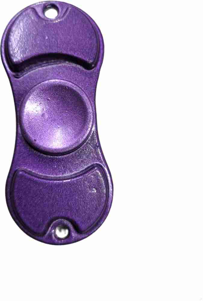 Shivsoft 2 sided Purple Metal Fidget Spinner small - 2 sided