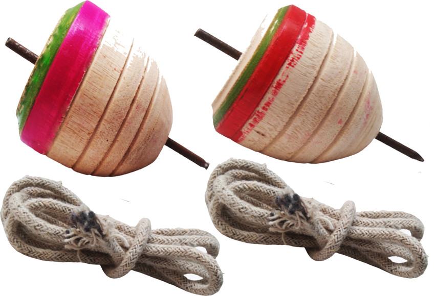 Wooden best sale spin top