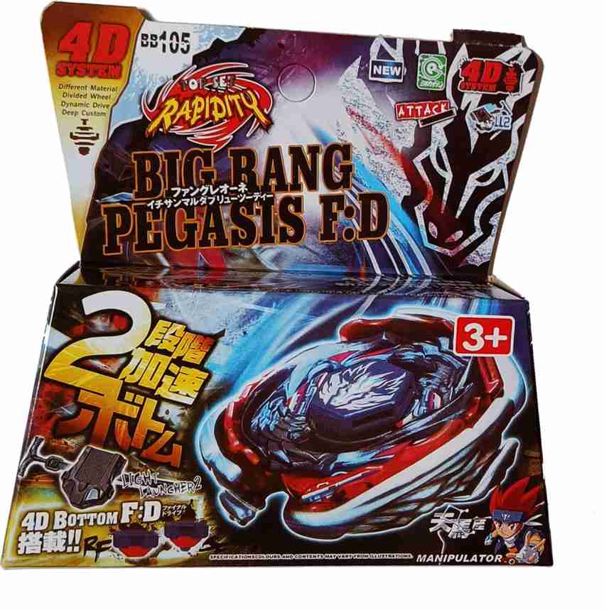 Attack Type Beyblade Big Bang Pegasus F:D BB-105 Bey Battle Toy