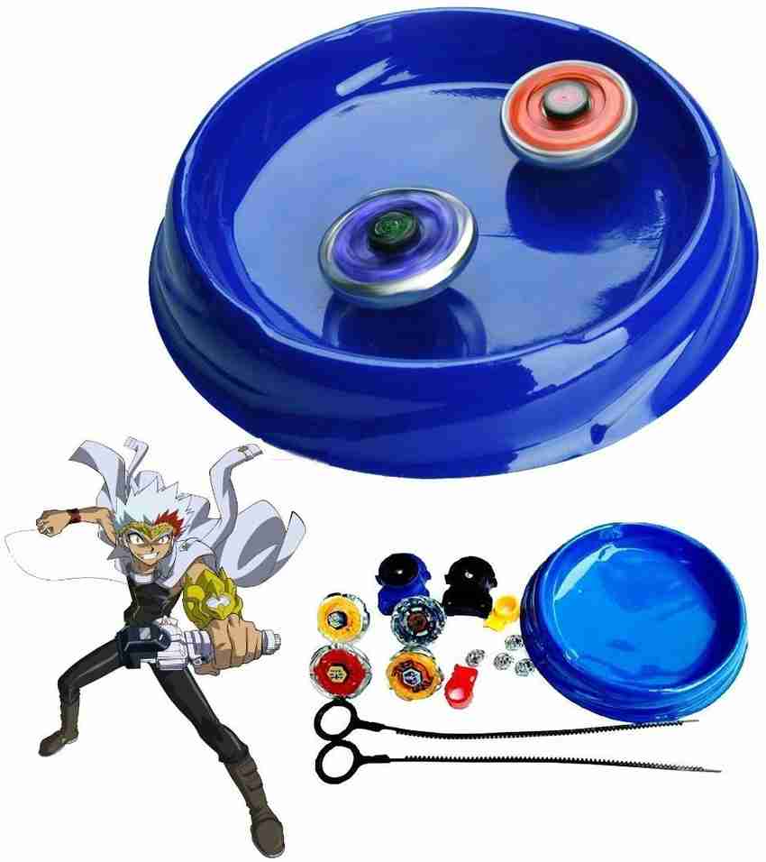 Authfort New 4 in 1 Metal Beyb Toy Set with Stadium and 2