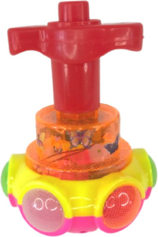 Spinning top with lights and music deals