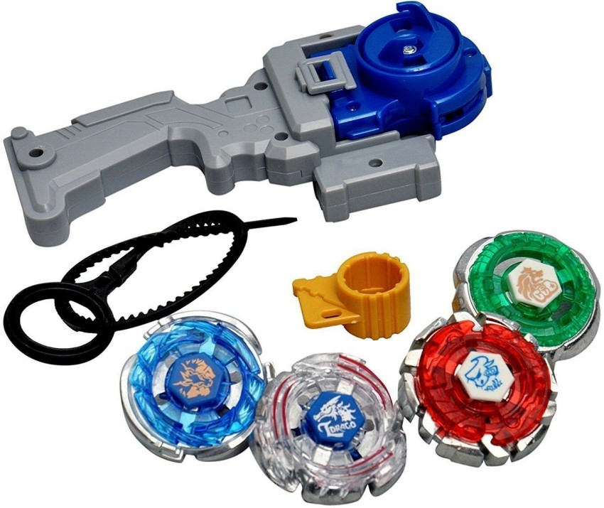 Beyblade Combo 4 Packs w/ Free Launcher Metal Fusion Metal Masters Metal  Fury