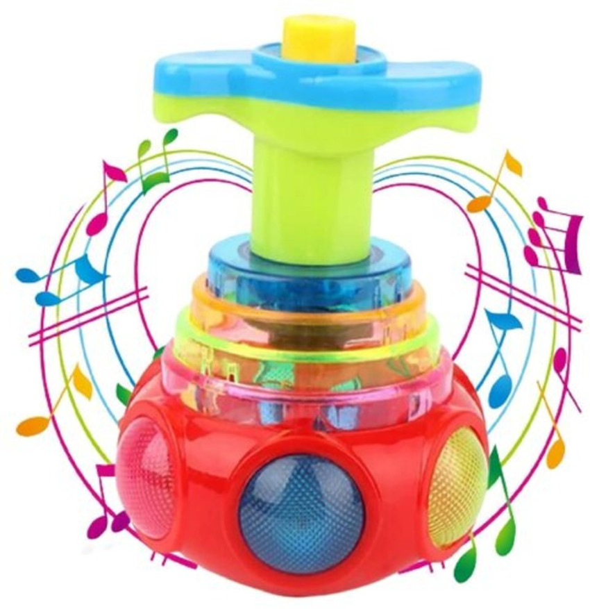 KIDSTATION Magic lattoo Toy Spinning Top Toy with Music and