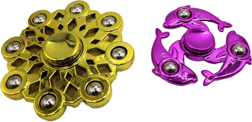 neoinsta shopping 2pc metal spinners combo with Pink Small size
