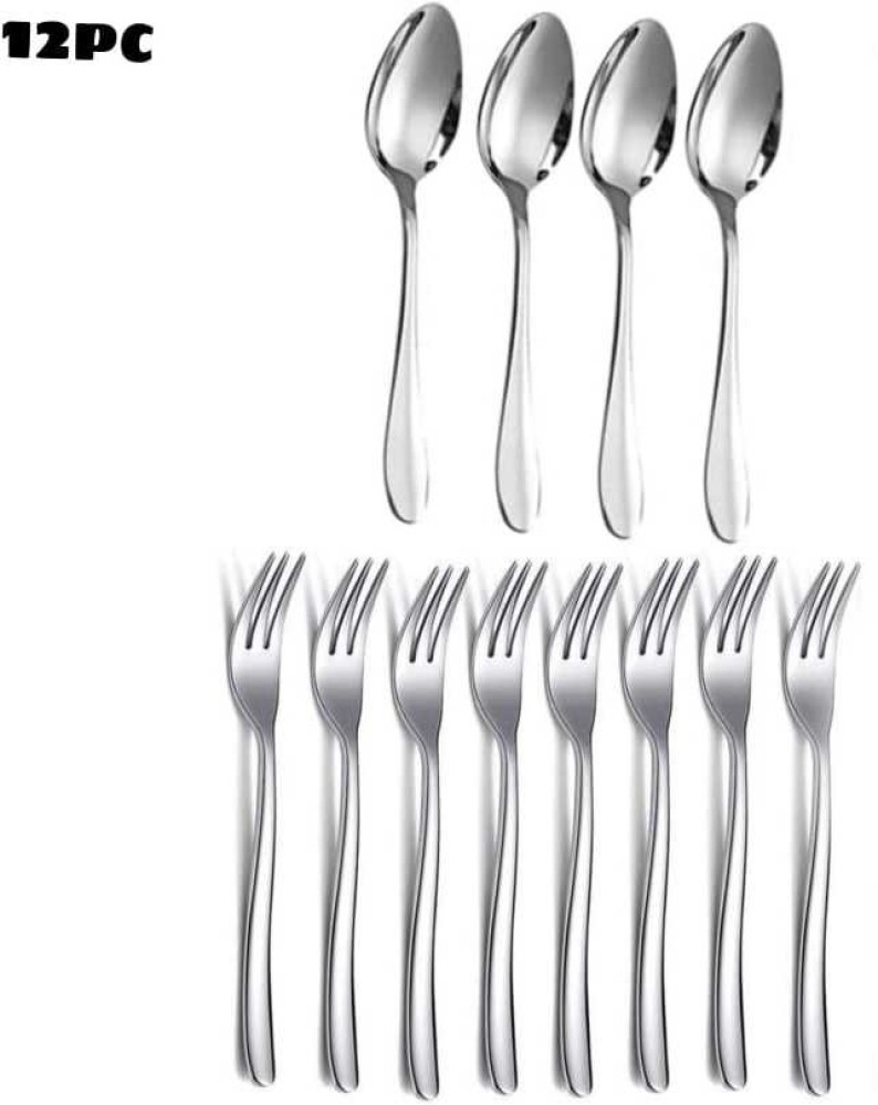 Buy AIRAN Stainless Steel Dessert Spoon Set - Silver Online at Best Price  of Rs 99 - bigbasket