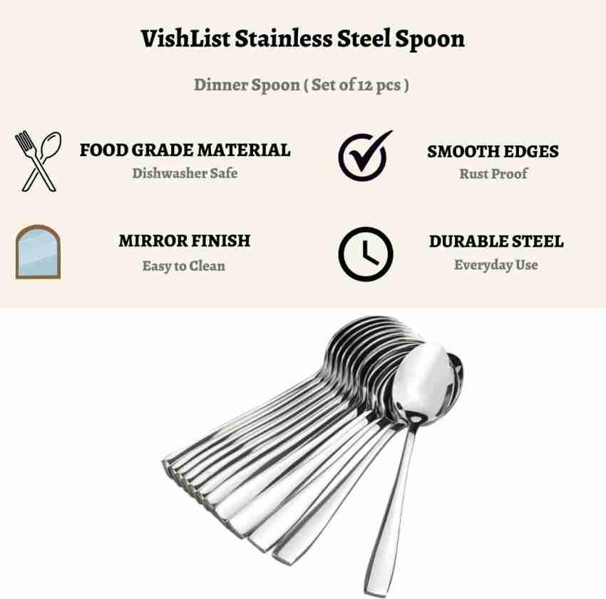 Prodealnet Spoons for dining, Premium Stainless Steel Table Spoon