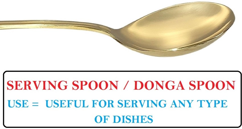 Brass Serving Donga Dinnerware, Tableware, Serving Cutlery