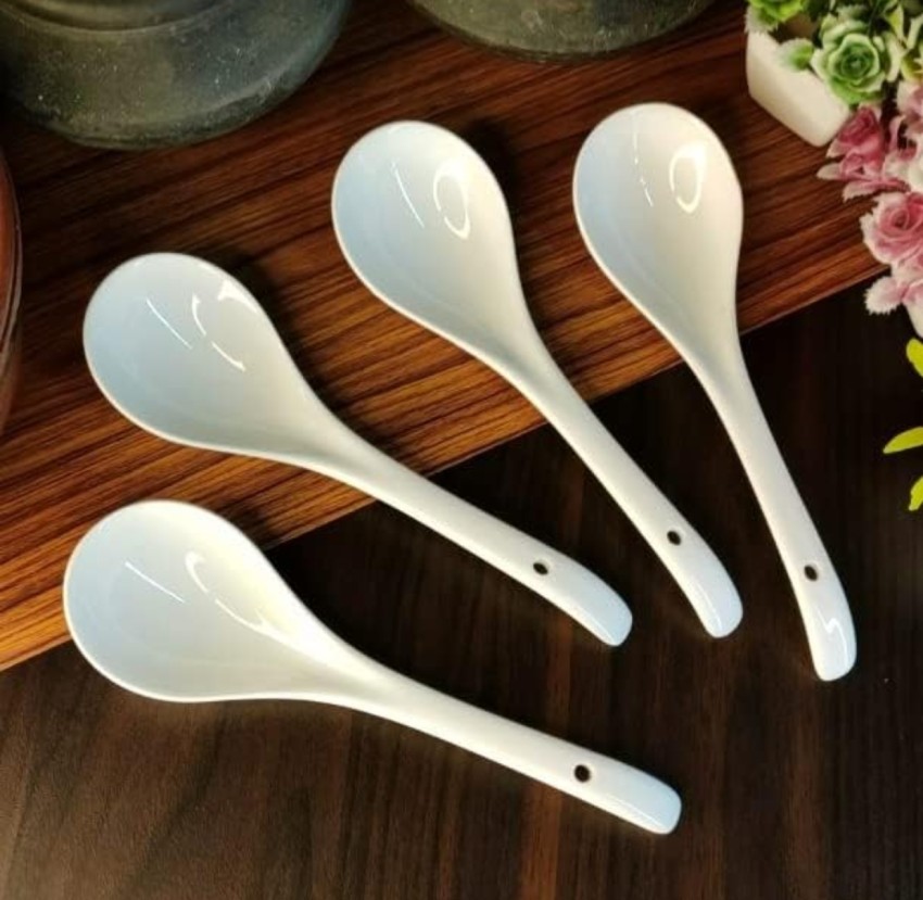 Ceramic Ladle and Serving Spoon Set