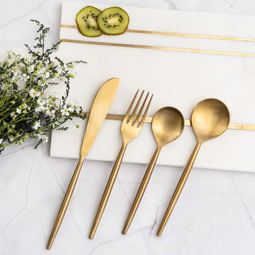 BulkySanta Brass Royal Dinnerware Set