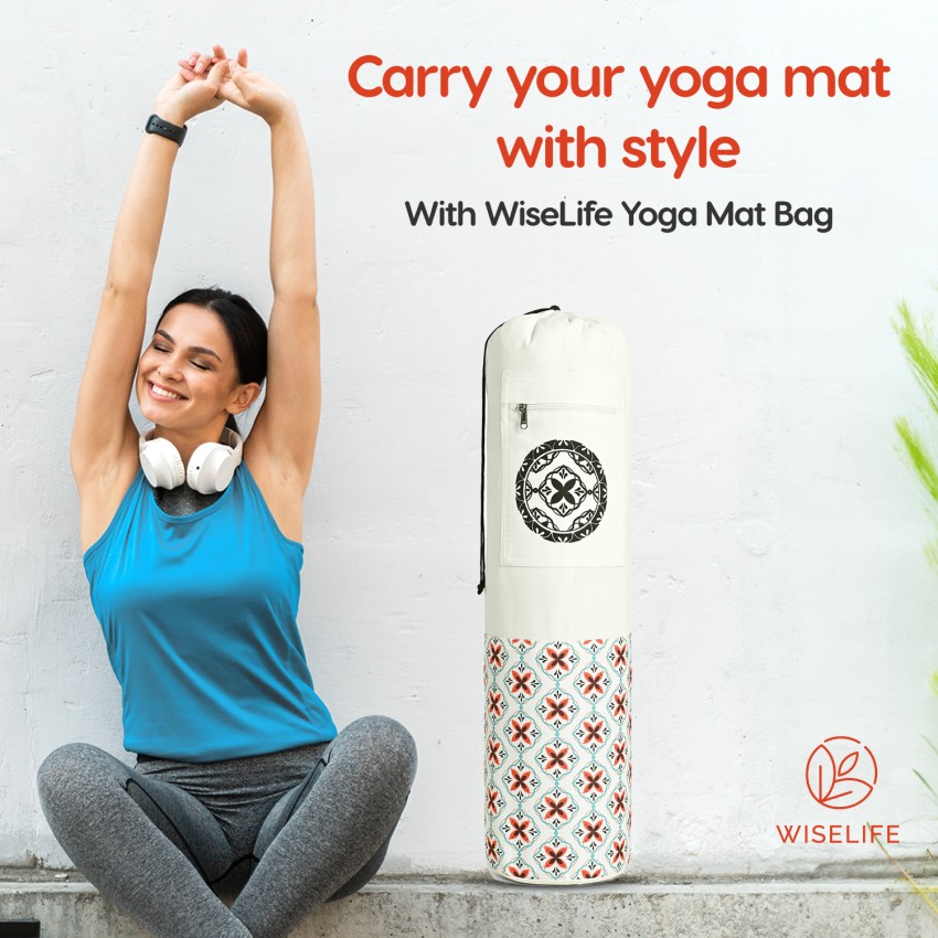 Printed Yoga Mat Bag Women's Fashion Sports Mat Bag Pilates Mat