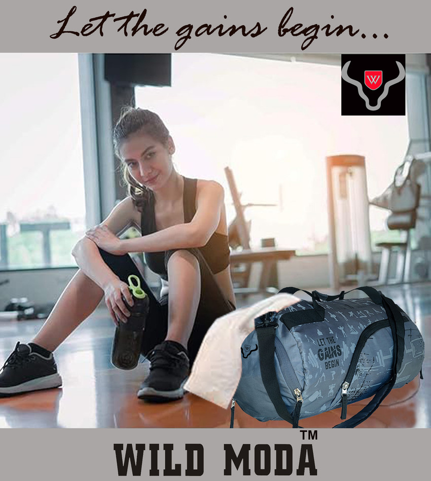 Wildmoda 40L FitFusion Multipurpose Gym Bag Duffel Bag Travel Bag Sports Bag