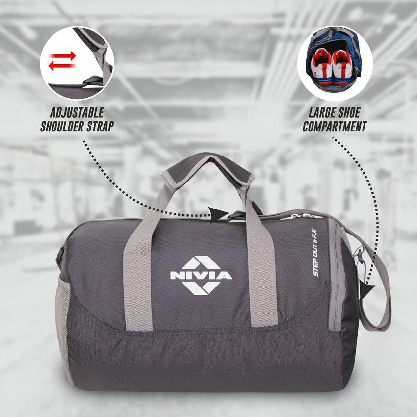 Nivia gym bag with shoe cheap compartment