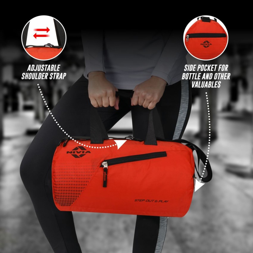 Nivia Enfold 2.0 Duffle Polyester Gym Bags/Adjustable Shoulder Bag