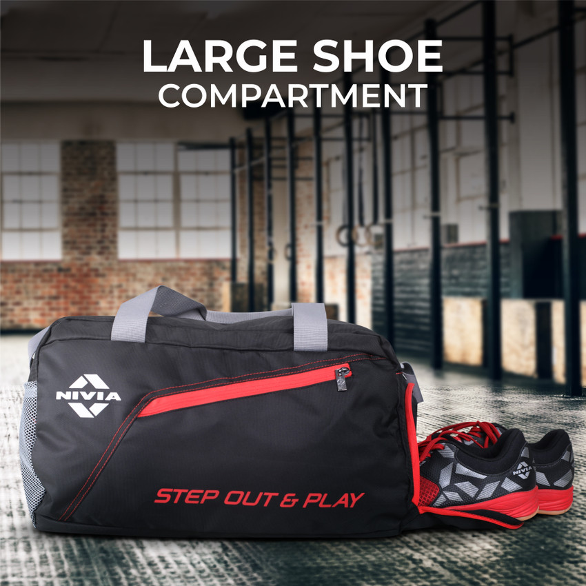 Nivia gym bag with shoe compartment best sale