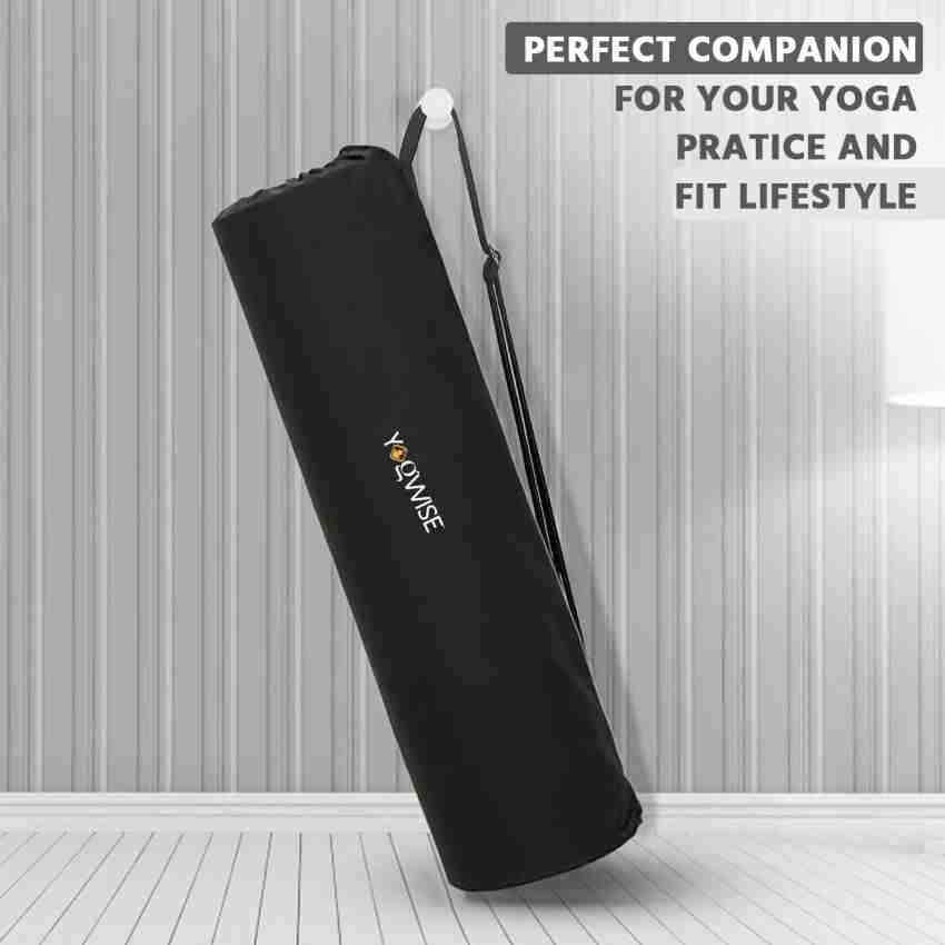 Yogwise Premium Quality Fabric Yoga Mat Carry Bag With Durable Zip