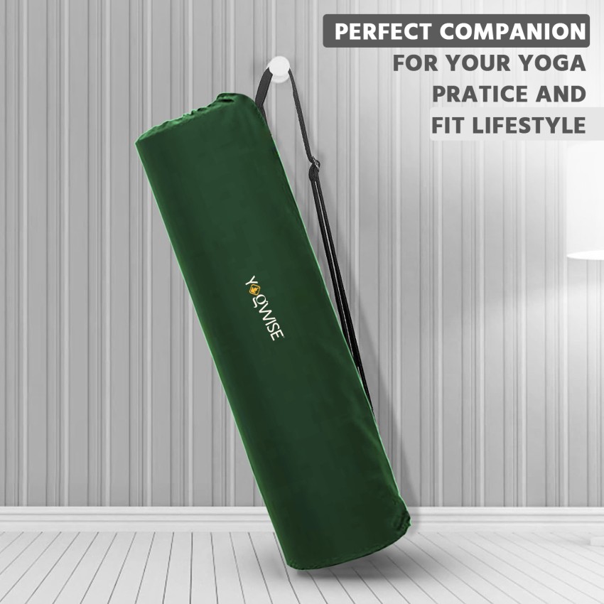 Yogwise Fabric Yoga Mat Carry Bag With Durable Zip (Cover Only) (Green) -  Buy Yogwise Fabric Yoga Mat Carry Bag With Durable Zip (Cover Only) (Green)  Online at Best Prices in India 
