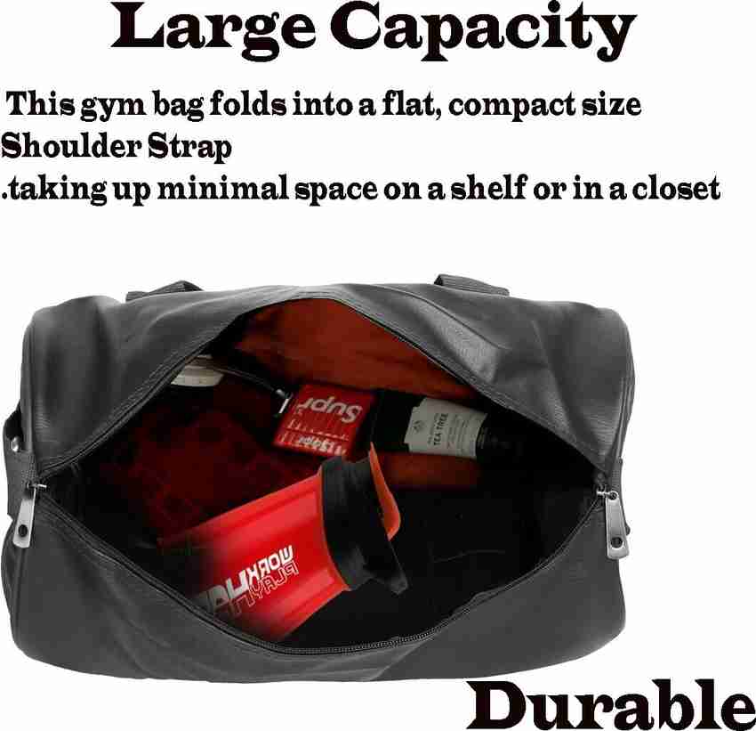 LIMRA Leather Gym Bag with Shoulder Strap for Men and Women Sports and Travel Bag Buy LIMRA Leather Gym Bag with Shoulder Strap for Men and Women Sports and Travel Bag