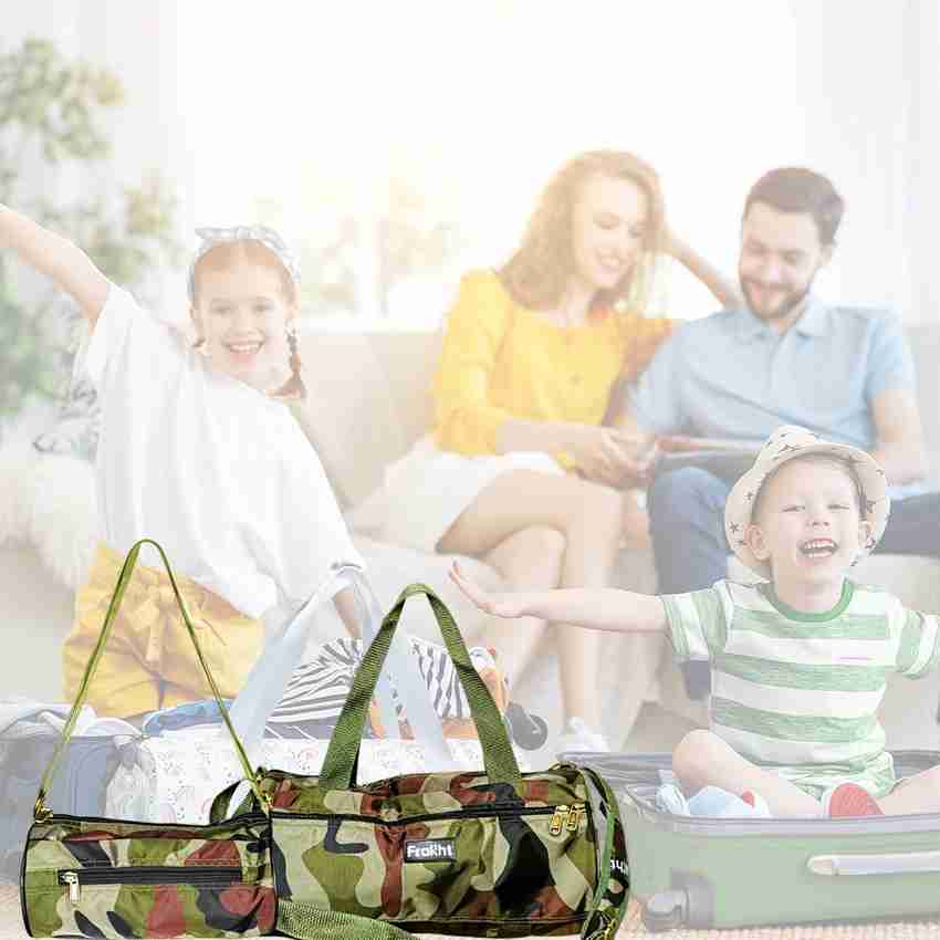 Camouflage sports bag top
