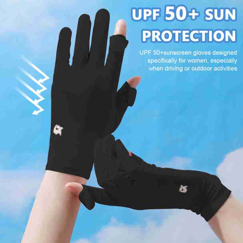 Buy HASTHIP Sun Protection Gloves Women Non-Slip Touch