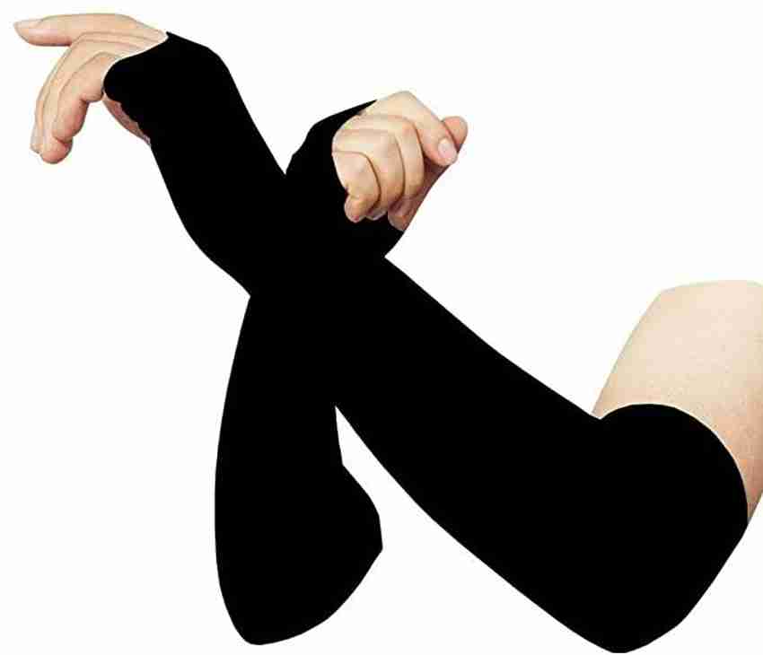 ADONYX Arm Sleeves Sun block Protective with Thumb Hole for Biking