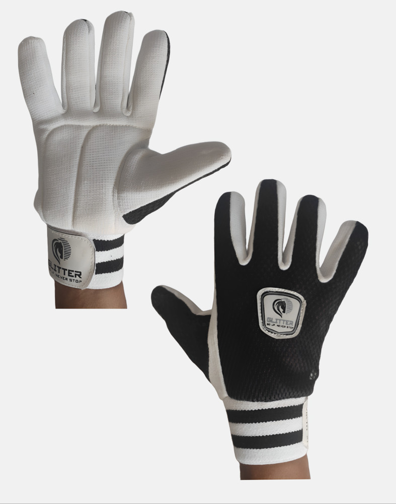 Glitter Vikta X 1 Wicket Keeping Tennis Cricket Inner Gloves with Air Smash Padded Wicket Keeping Gloves