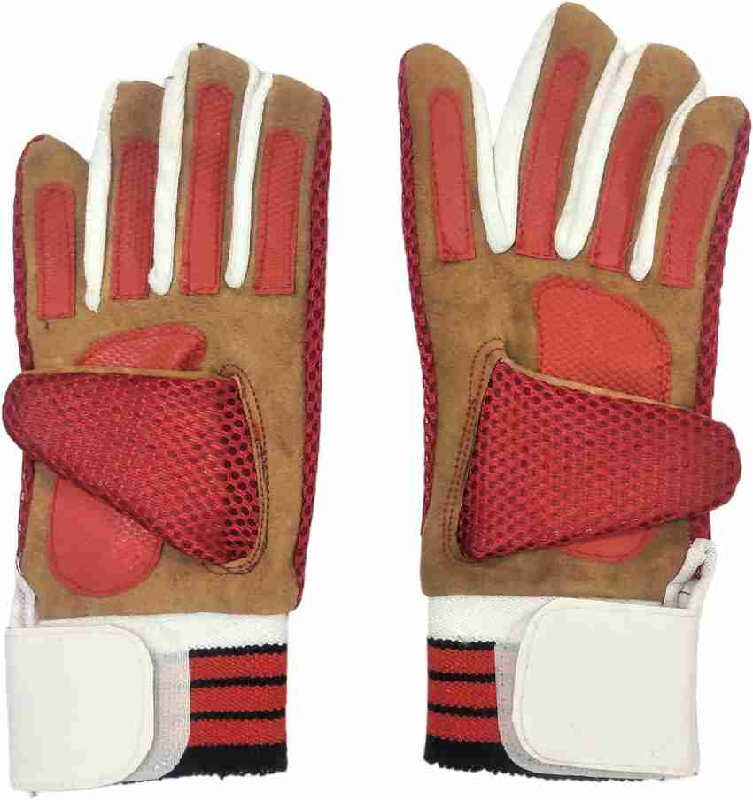 HK Sports Net Leather Padded Soccer Goalkeeper Gloves Football