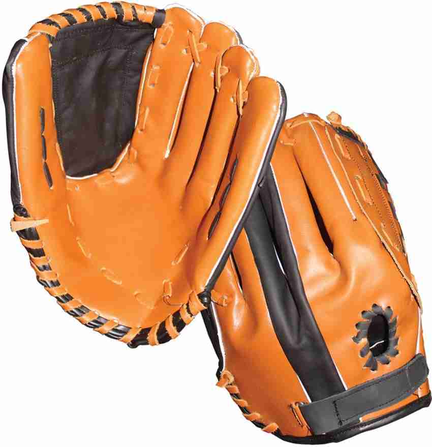 Orange baseball glove store