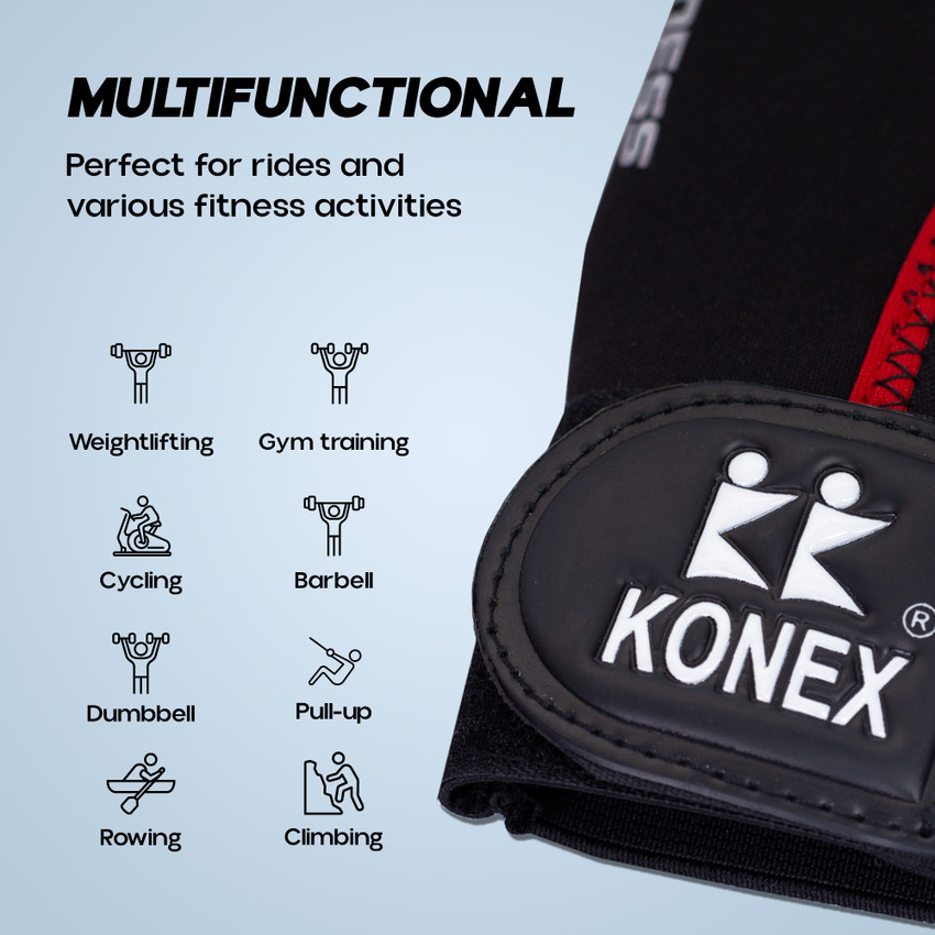 Konex Gym Gloves for Workout Fitness Training and Other Sports Activities Size Large Gym Fitness Gloves Buy Konex Gym Gloves for Workout Fitness Training and Other Sports Activities Size Large