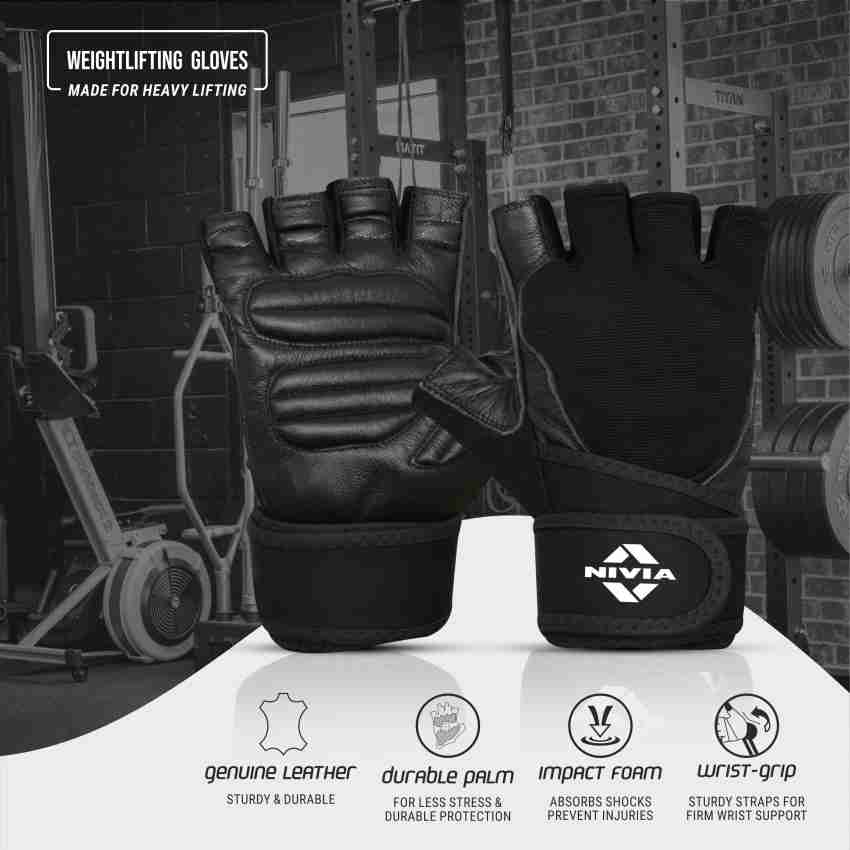 Cobra Grips PRO Weight Lifting Gloves Heavy Duty Straps For