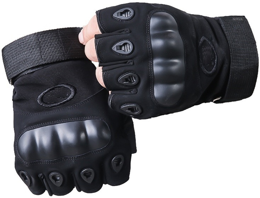 NIRVA Half Finger Tactical Hard Knuckle Ridding Gloves Riding