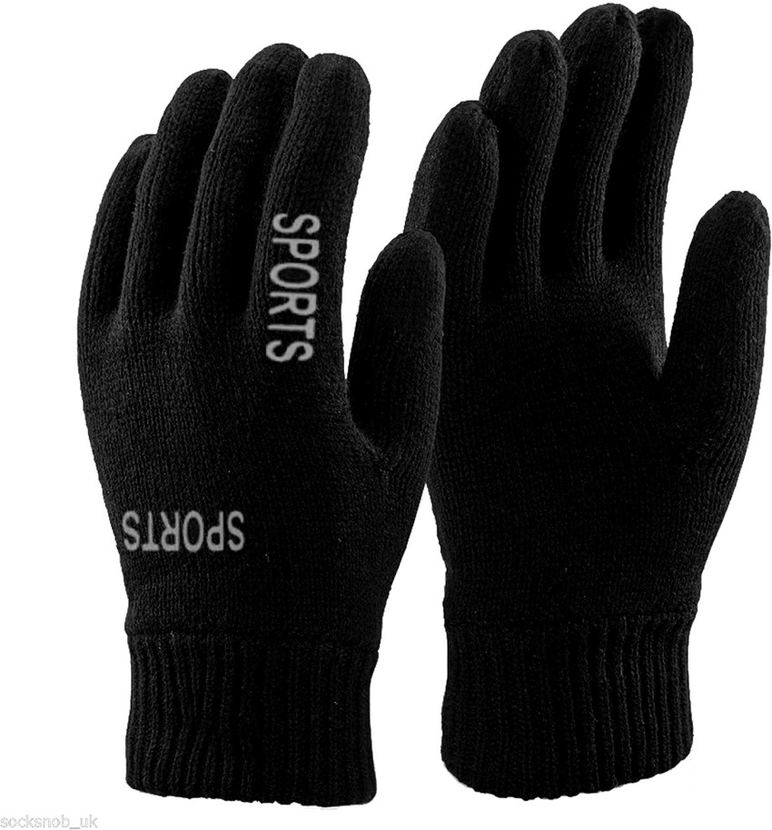 DreamPalace India Woolen Hand Gloves Stretchable Unisex Warm Winter Wool  Biker Gloves Riding Gloves