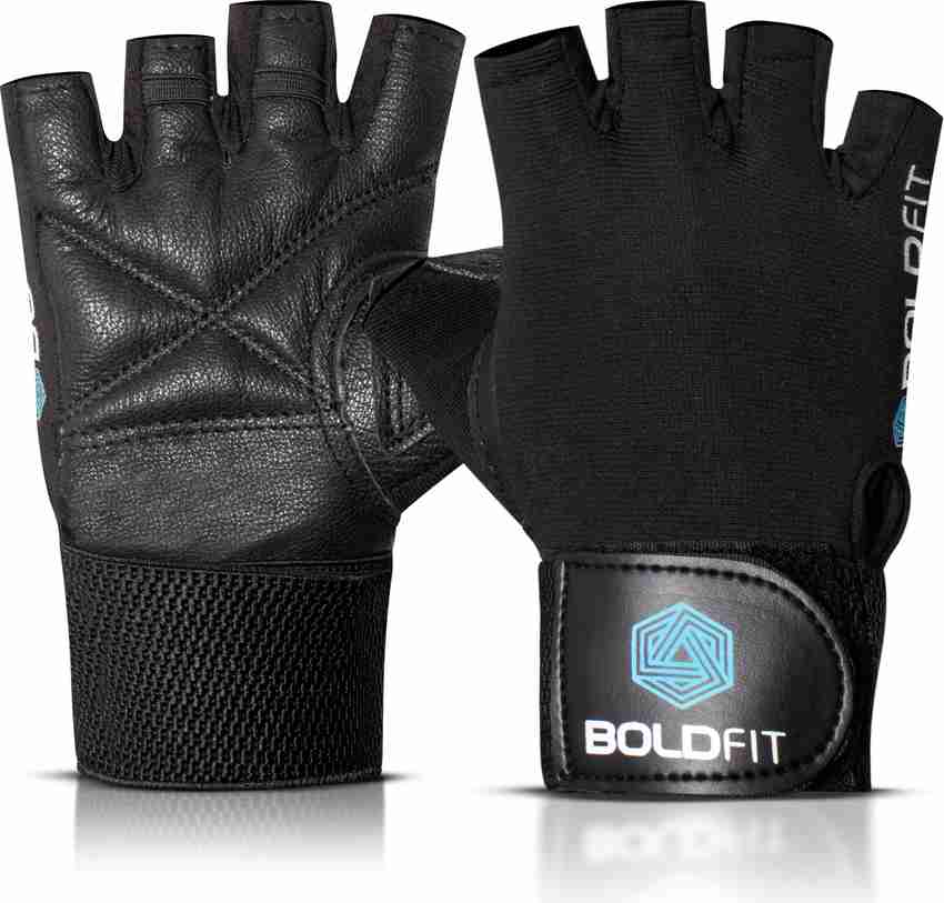 BOLDFIT Gym Gloves for Men Gym Gloves with Wrist Support Hand