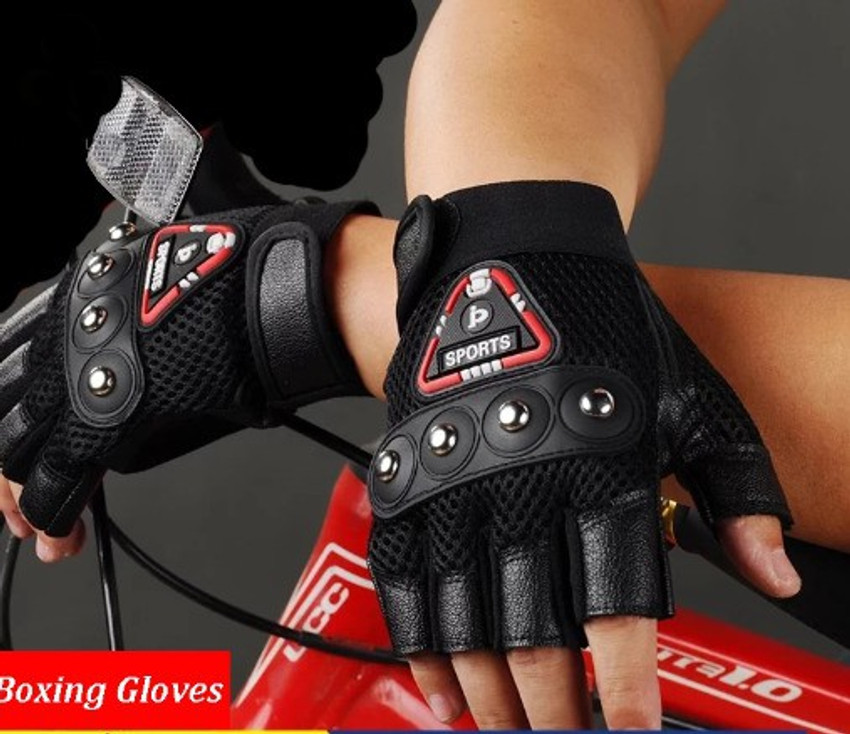 DreamPalace India Bike Gloves Men Half Finger Riding Gloves for