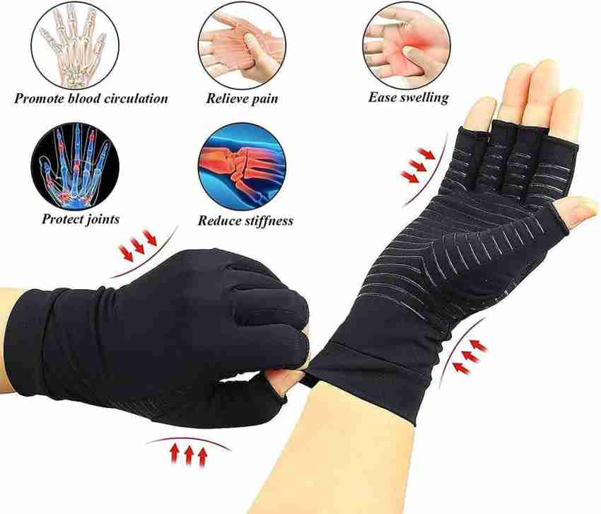 Copper Heal Arthritis Edema Compression Gloves Hand For Pain