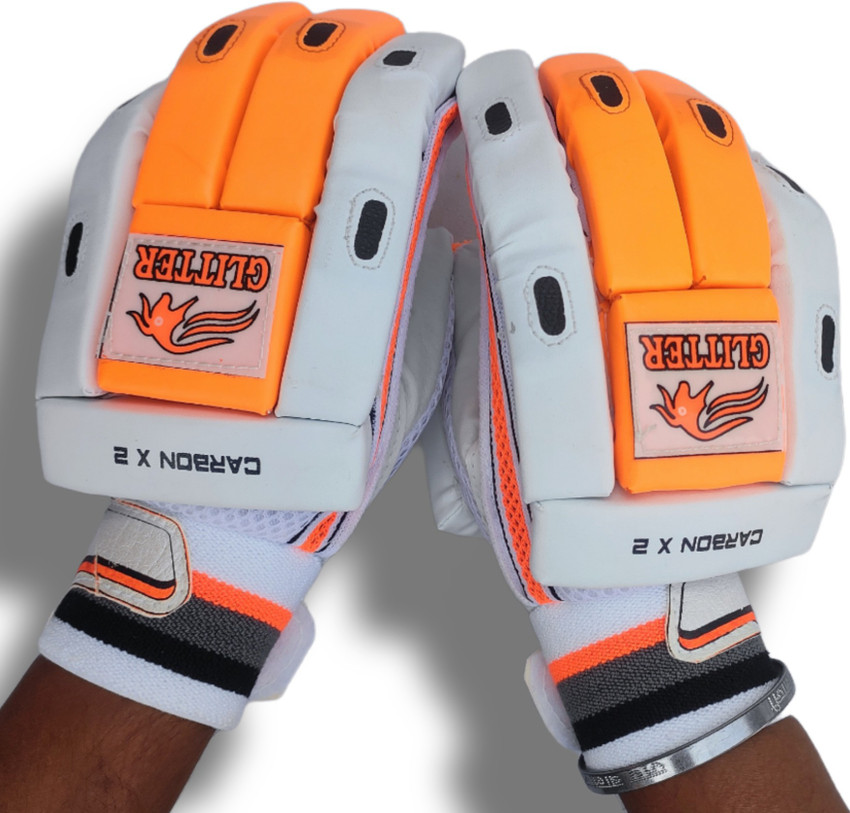 Orange and green batting gloves store