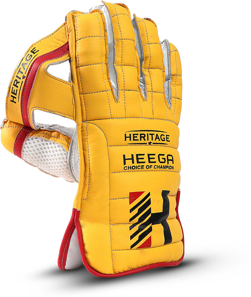 Heega Heritage Yallow Wicket Keeping Gloves Buy Heega Heritage Yallow Wicket Keeping Gloves Online at Best Prices in India Cricket Flipkart