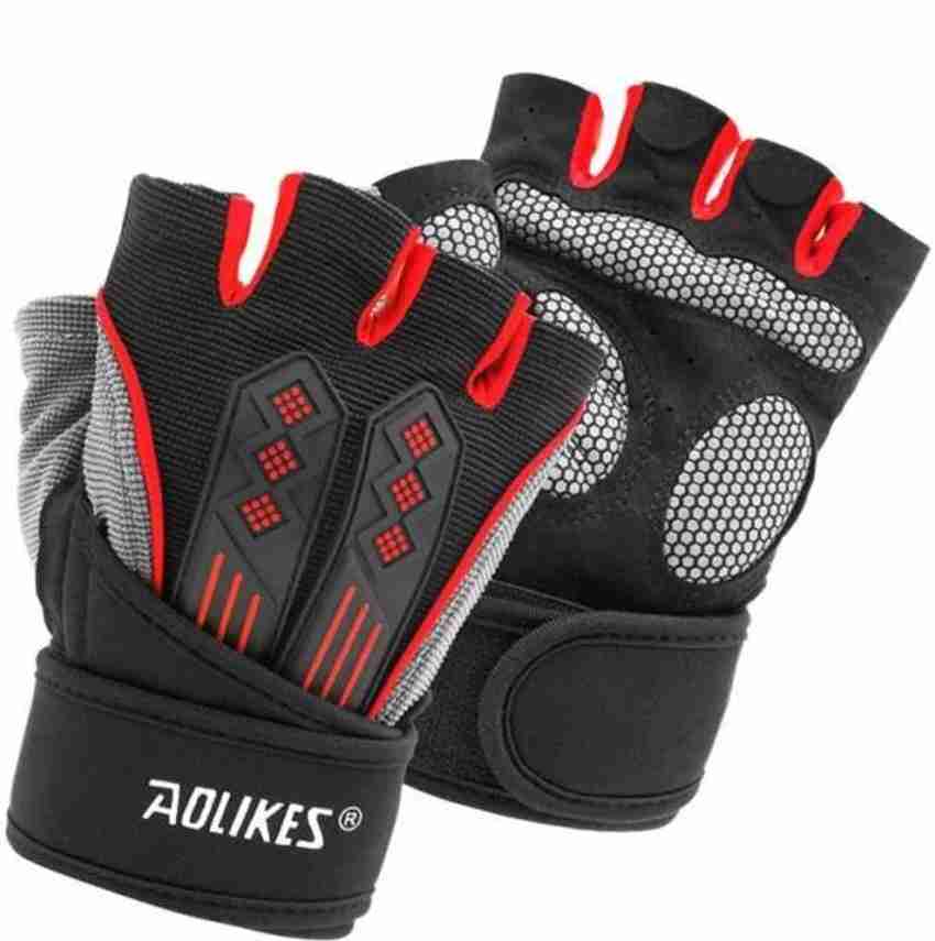AOLIKES Fitness Gym Gloves and Breathable For Weight Lifting Pull
