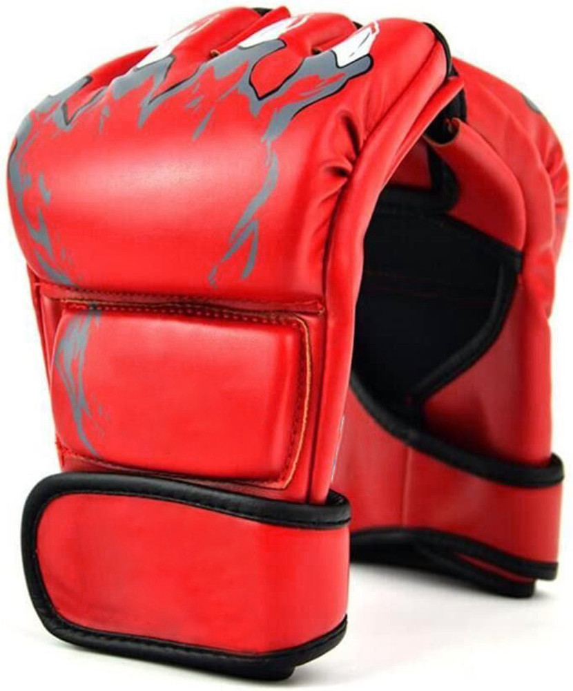 Leosportz MMA Boxing Gloves Half Finger Kickboxing Training