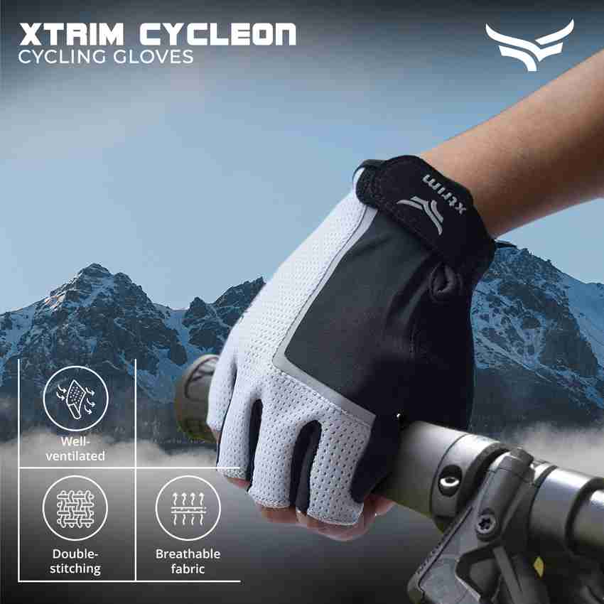 Leather palm sales cycling gloves