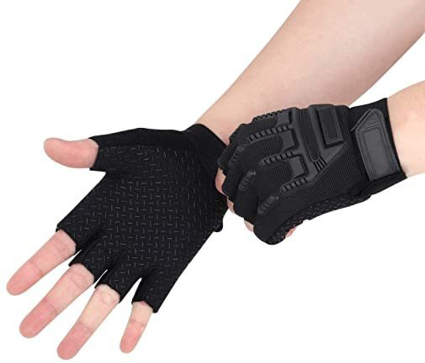 Buy JoyFit Half finger glove - L Size , Green Online at Low Prices in India  