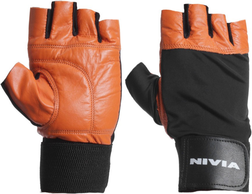 Nivia leather gym 2024 gloves